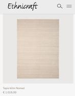 Ethnicraft vloerkleed, Ophalen