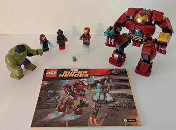 Lego Marvel 76031 Hulk Buster set (excl. 3 Hulk panelen). beschikbaar voor biedingen