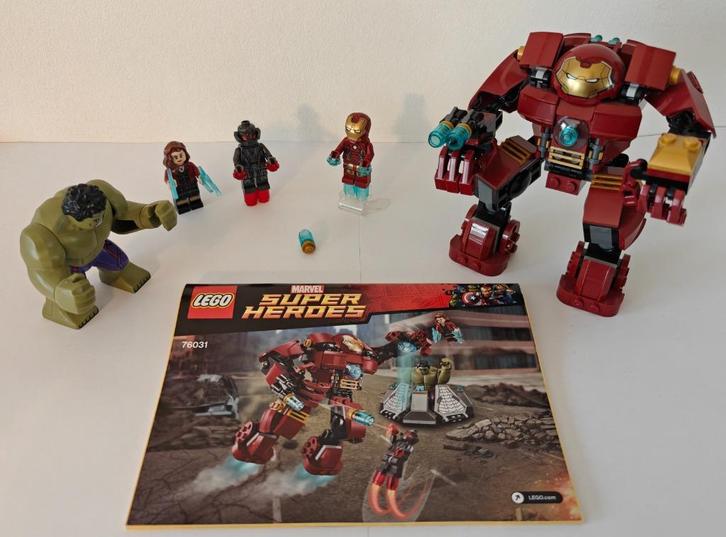 Lego Marvel 76031 Hulk Buster set (excl. 3 Hulk panelen)., Kinderen en Baby's, Speelgoed | Duplo en Lego, Gebruikt, Lego, Complete set