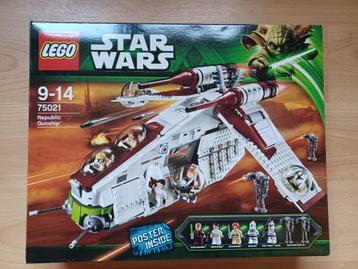 Lego Star Wars 75021 Republic Gunship in zeer goede staat