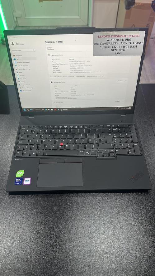 Lenovo ThinkPad L16 – i5 12e Gén – 16GB RAM – 512GB SSD, Computers en Software, Windows Laptops, Zo goed als nieuw, SSD, Ophalen of Verzenden