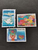 Philippines 1988 - Noël, colombe, oiseaux, pigeon, Enlèvement ou Envoi, Affranchi, Asie du Sud Est