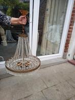 2 grote kristallen kroonluchters met een diameter van 47 cm, Ophalen, Zo goed als nieuw