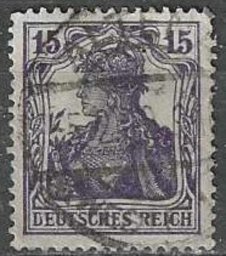 Duitsland 1916/1919 - Yvert 101 - Germania 15 p. (ST), Postzegels en Munten, Postzegels | Europa | Duitsland, Gestempeld, Verzenden