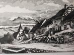 Tekening van Verleure W, Antiek en Kunst, Kunst | Etsen en Gravures, Ophalen of Verzenden