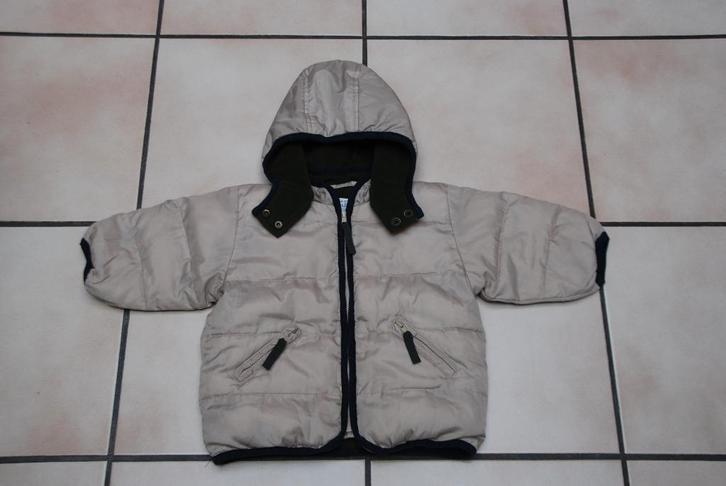 Babyjas Jas Donsjack Parka beige „H&M” T74cm Zeer Goed!, Kinderen en Baby's, Babykleding | Maat 74, Zo goed als nieuw, Jongetje