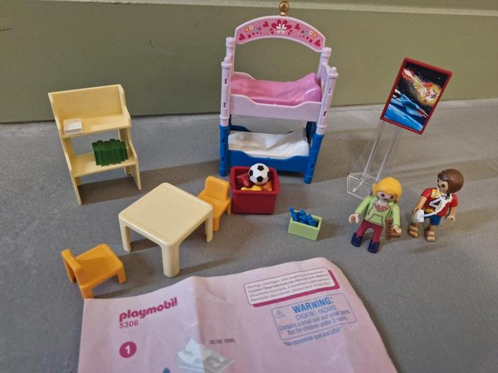 Playmobil 5306 Kinderkamer met stapelbed, Kinderen en Baby's, Speelgoed | Playmobil, Zo goed als nieuw, Complete set, Ophalen of Verzenden