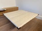 Salontafel travertin, Huis en Inrichting, Ophalen, Overige materialen, 50 tot 100 cm, Vierkant