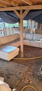 Hoeksalon wit met relax met gebruikers sporen, Ophalen of Verzenden, Gebruikt