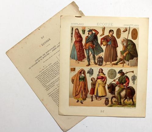 A. Racinet. LE COSTUME HISTORIQUE. Schotland, Boeken, Kunst en Cultuur | Beeldend, Gelezen, Overige onderwerpen, Verzenden