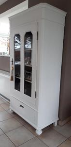 Antieke Deense vitrinekast, Huis en Inrichting, Kasten | Vitrinekasten, Ophalen, Gebruikt, Met deur(en), 50 tot 100 cm