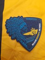 patch 3D PVC Tenacity Belgian Women's Airforce, Verzamelen, Ophalen of Verzenden, Nieuw, Patch, Badge of Embleem