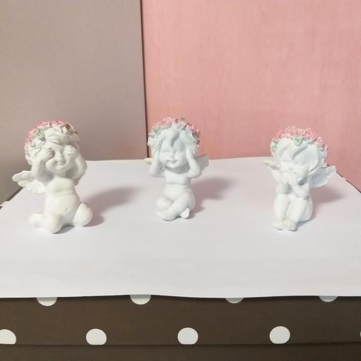 Les 3 petits anges de la sagesse, Collections, Statues & Figurines, Comme neuf, Autres types, Enlèvement ou Envoi