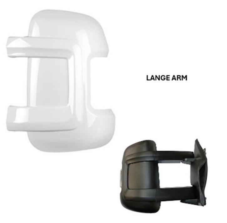 Spiegelkappen Wit Lange arm spiegel Fiat ducato etc., Caravans en Kamperen, Mobilhome-accessoires, Nieuw, Ophalen of Verzenden