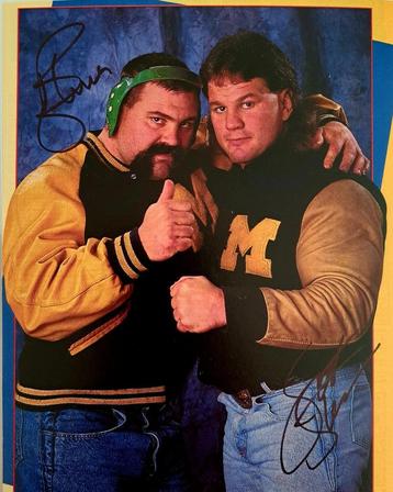 WCW / WWE Steiner Brothers Gehandtekend 8x10 foto beschikbaar voor biedingen