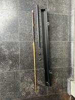 Complete biljartkeu set – 2-delige keu + koffer + krijt, Ophalen, Zo goed als nieuw, Snookertafel