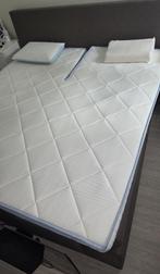 Boxspring 180x200cm met elektromotor, Huis en Inrichting, Slaapkamer | Boxsprings, Ophalen, Bruin, Tweepersoons, Zo goed als nieuw