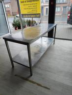 inox tafel met onderblad 2000x700, Ophalen