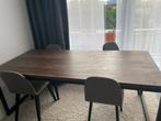 Table à manger avec 4 chaises, Comme neuf, 100 à 150 cm, Chêne, 200 cm ou plus