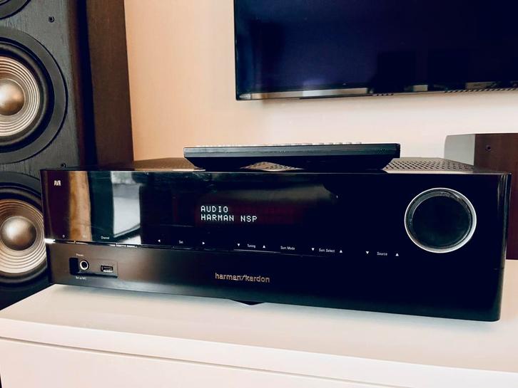 Harman Kardon AVR 171S + Enceintes JBL Studio 280, Audio, Tv en Foto, Home Cinema-sets, Gebruikt, 7.1-systeem, 70 watt of meer