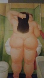 2Tableaux style botero, Antiek en Kunst, Antiek | Woonaccessoires, Ophalen of Verzenden