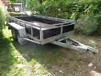 gegalvaniseerde dubbelas aanhangwagen 750kg L3m B1,60m, Ophalen, Gebruikt
