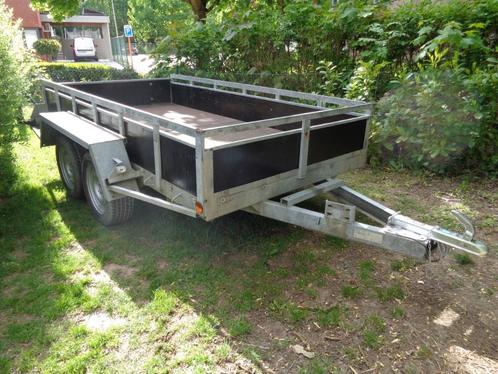 gegalvaniseerde dubbelas aanhangwagen 750kg L3m B1,60m, Auto diversen, Aanhangers en Bagagewagens, Gebruikt, Ophalen