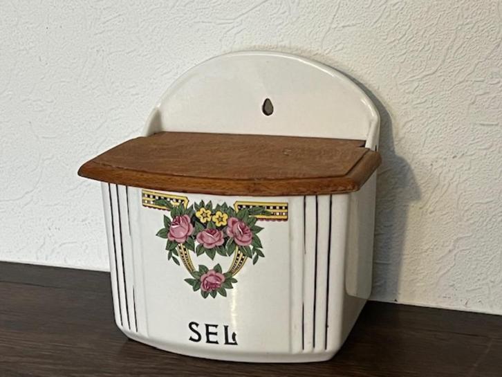 Vintage Franse zoutpot, Salins Keramiek, Antiek en Kunst, Antiek | Keramiek en Aardewerk, Ophalen