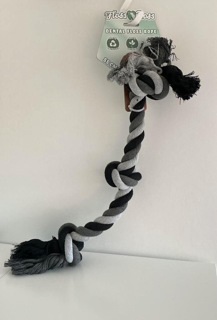 Floss Toss Dental Rope 55cm, Animaux & Accessoires, Jouets pour chiens, Neuf, Jouets à rammener, Enlèvement ou Envoi