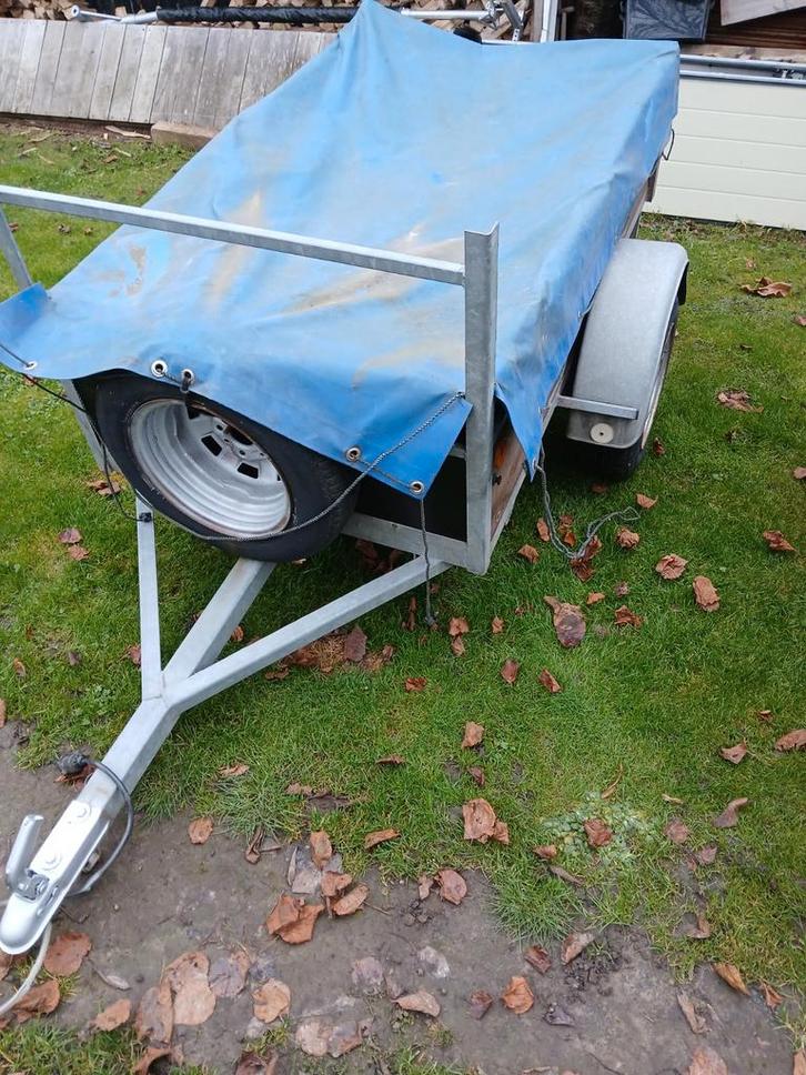 aanhangwagen met dekzeil, Auto diversen, Aanhangers en Bagagewagens, Gebruikt, Ophalen