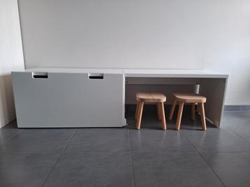Veelzijdig ikea meubel (zitbank- opbergkast - bureau) beschikbaar voor biedingen