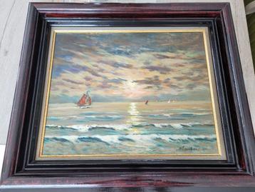 Mooi schilderij van Belgische kunstschilder Arthur Lambrecht beschikbaar voor biedingen