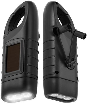 2 stuks draagbare led zaklamp met zonne-accu | Nieuw beschikbaar voor biedingen