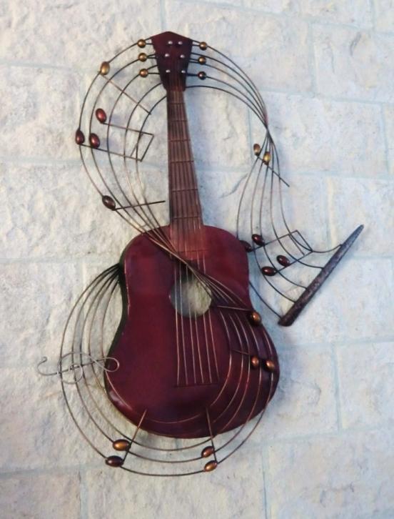 Gitaar als wandecoratie (nieuw), Huis en Inrichting, Woonaccessoires | Overige