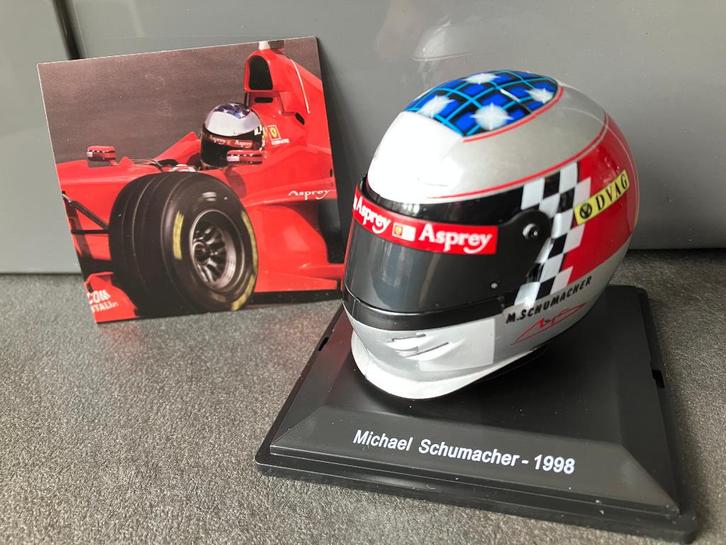 Michael Schumacher 1:5 helm 1998 Ferrari F300 Formule 1, Verzamelen, Automerken, Motoren en Formule 1, Nieuw, Formule 1, Ophalen of Verzenden