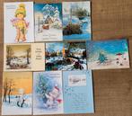 9 oude postkaarten: Kerst en Nieuwjaar (jaren '90), Enlèvement ou Envoi, 1980 à nos jours, Affranchie, (Jour de) Fête