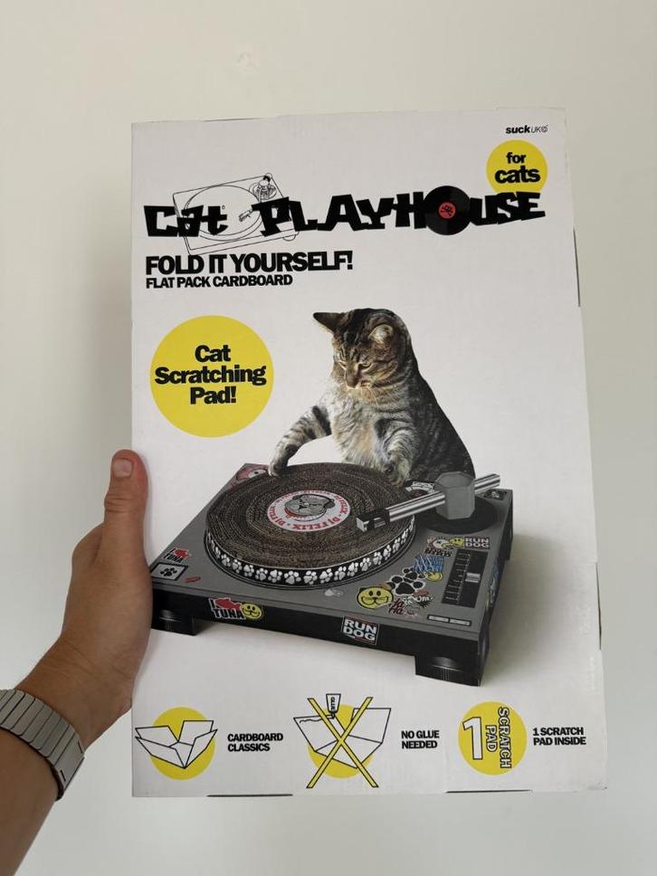 Krabplatenspeler van karton voor katten, Dieren en Toebehoren, Kattenspeelgoed, Nieuw, Overig speelgoed, Ophalen of Verzenden