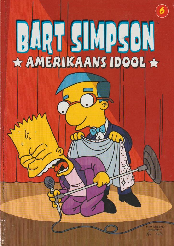 Strip - Bart Simpson nr. 6 - Amerikaans idool., Livres, BD, Envoi