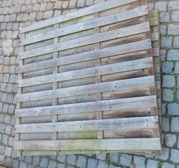 7 houten schermen 200 x 180 cm  beschikbaar voor biedingen