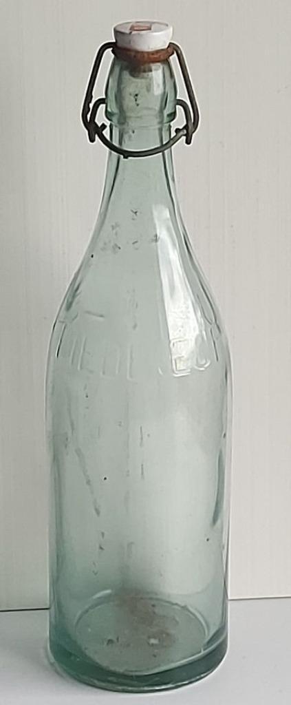 Belle ancienne bouteille Piedboeuf Jupille, Verzamelen, Biermerken, Gebruikt, Flesje(s), Ophalen of Verzenden