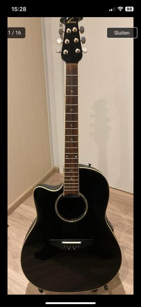 Ovation celebrity se met werk aan !!!, Muziek en Instrumenten, Snaarinstrumenten | Gitaren | Akoestisch, Zo goed als nieuw, Ophalen