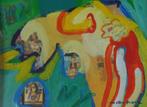 WILLEM VAN DEN BROEK / KYLIE MINOGUE / OLIEVERF / 59x69cm, Antiquités & Art, Art | Peinture | Moderne, Enlèvement ou Envoi