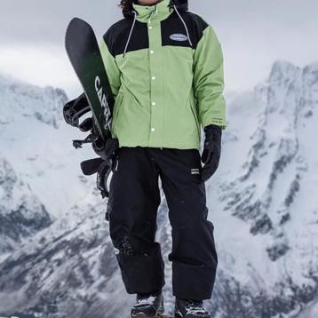 ski-outfit Volcom: jas (L) en broek (M), zeer goede staat!, Enlèvement, Taille 48/50 (M), Pantalon