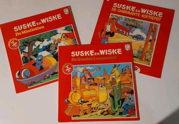 3 luister-strips Suske en Wiske op vinyl in zeer goede staat disponible aux enchères