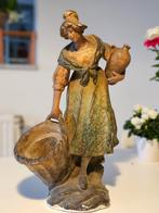 Art deco beeld in plaster, Antiek en Kunst, Ophalen of Verzenden