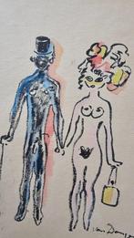 2 werken van Kees van Dongen  Aquarel  Hand Gesigneerd  Inge, Ophalen
