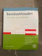 Basisboekhouden - Van begin- tot eindbalans, Ophalen of Verzenden, Zo goed als nieuw, Hogeschool, Intersentia