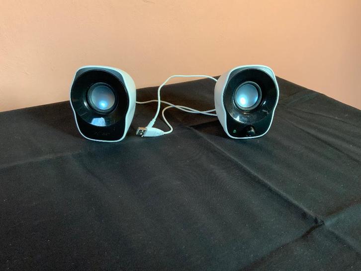 Logitech Z120 Stereo Speakers – USB + 3.5mm jack, Computers en Software, Pc speakers, Gebruikt, Audiokanaal 2.0, Ophalen