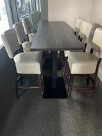 Barkruk met tafel, Huis en Inrichting, Barkrukken, Ophalen, Gebruikt, Leer