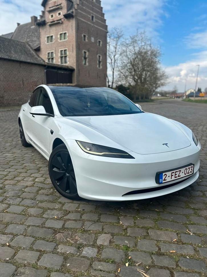 Tesla 3 bouwjaar 2024, Auto's, Tesla, Particulier, Model 3, ABS, Elektrisch, Zwart, Ophalen